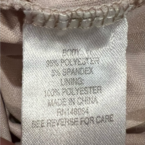 Amanda Lane Beige Allover Lace Dress Bell Sleeves Women's Size Petite Small - Picture 6 of 7